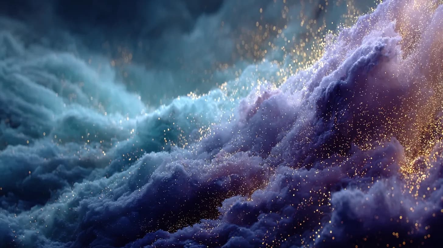 Image transforming into flowing video