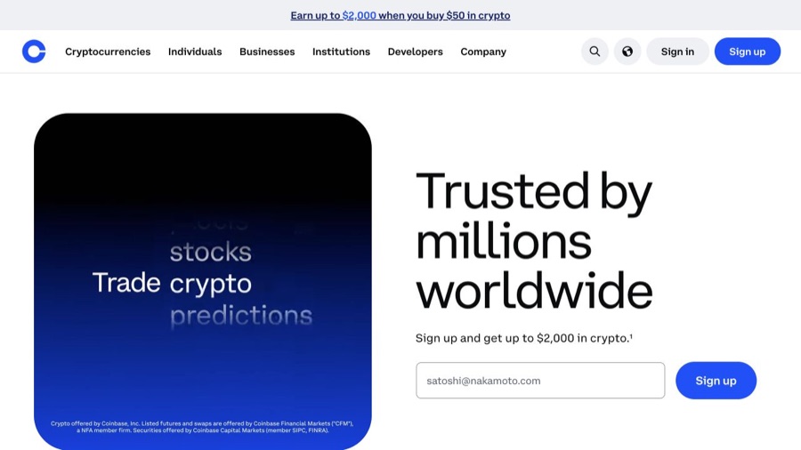 Coinbase — buy USDC with a card