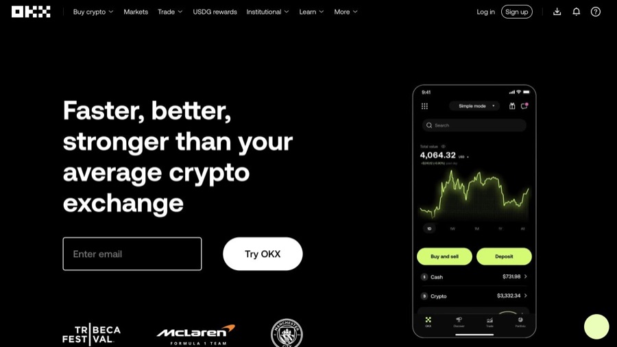 OKX — buy USDC with a card